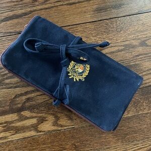 Ralph Lauren Canvas Navy Blue Folding Travel Organizer